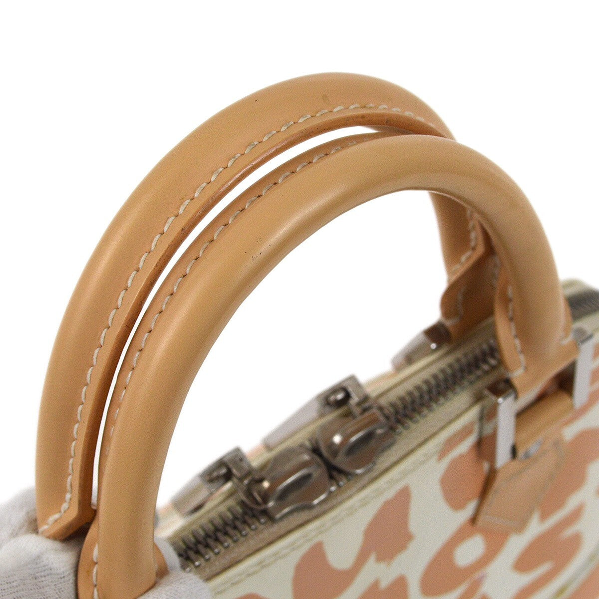 Louis Vuitton Alma Limited Edition Graffiti Leather, Beige, Leather, Handbag