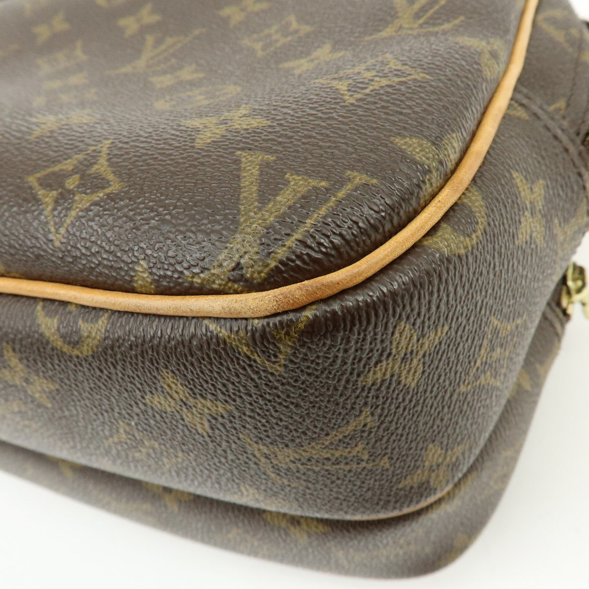 Louis Vuitton Reporter Monogram Canvas, Brown, Canvas, Shoulder Bag