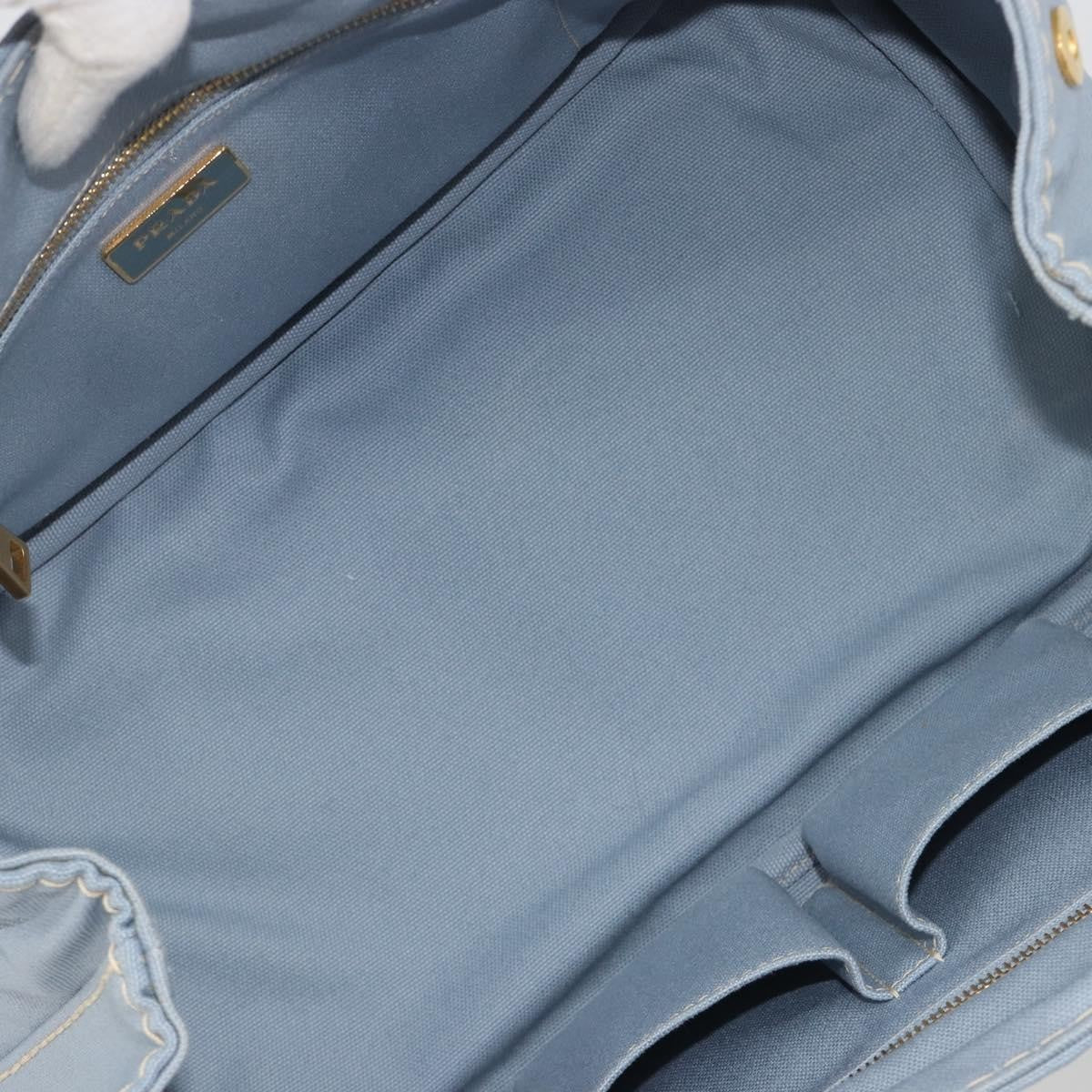 Prada Canapa Canvas, Blue, Canvas, Tote Bag