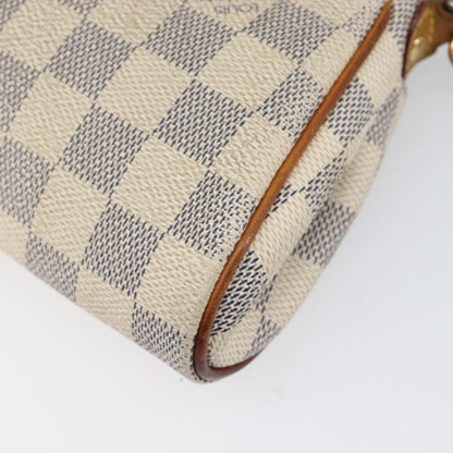 Louis Vuitton Eva Damier, White, Canvas, Handbag