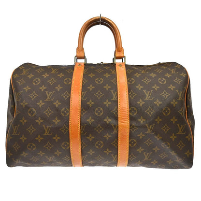 Louis Vuitton Keepall Monogram Canvas, Brown, Canvas, Travel Bag