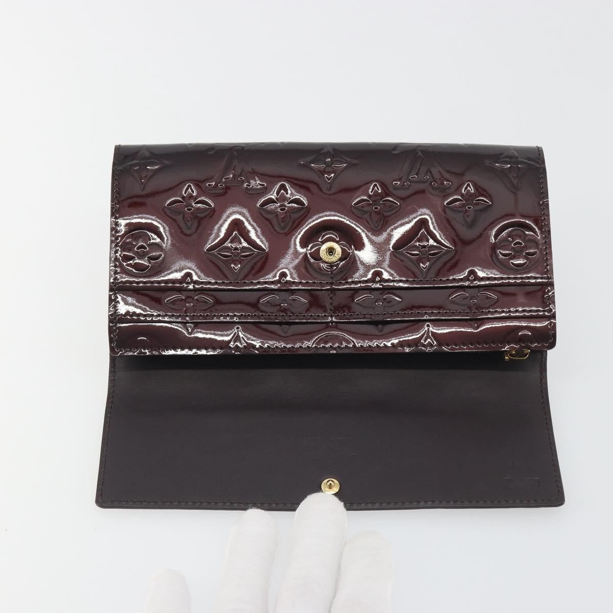 Louis Vuitton Sarah Monogram Vernis, Burgundy, Patent Leather, Clutch