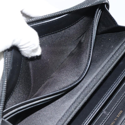 Chanel Boy Zip Around Organizer Quilted Lambskin, Black, Leather, Wallet