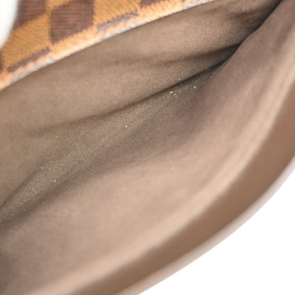 Louis Vuitton Pochette Saint Louis Damier Ebene, Brown, Canvas, Clutch