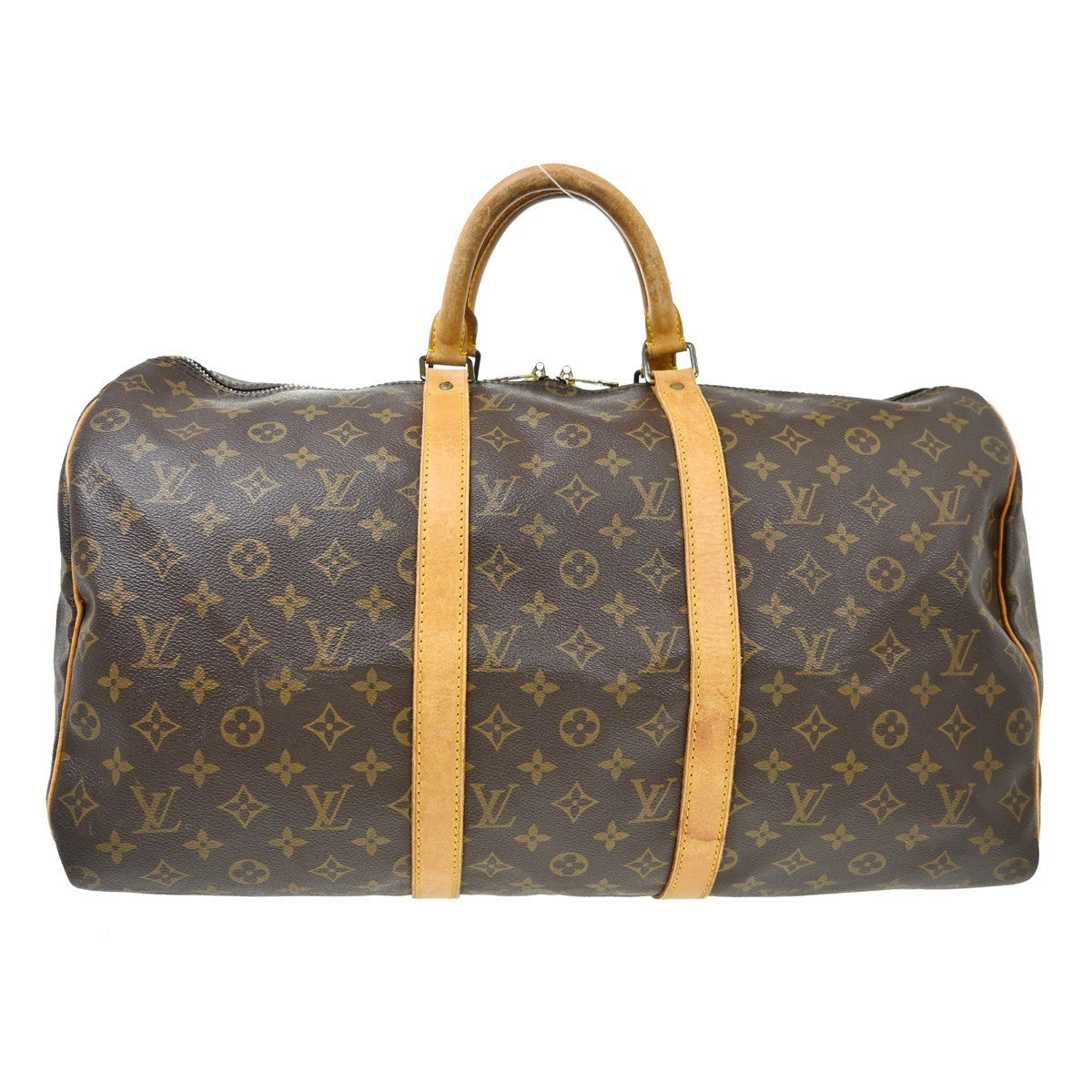 Louis Vuitton Keepall Monogram Canvas, Brown, Canvas, Travel Bag