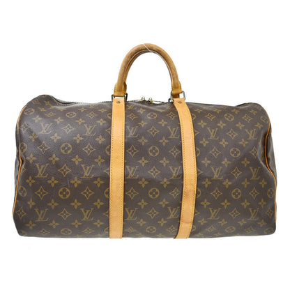 Louis Vuitton Keepall Monogram Canvas, Brown, Canvas, Travel Bag