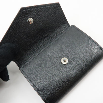 Louis Vuitton Lockmini Leather, Black, Leather, Wallet