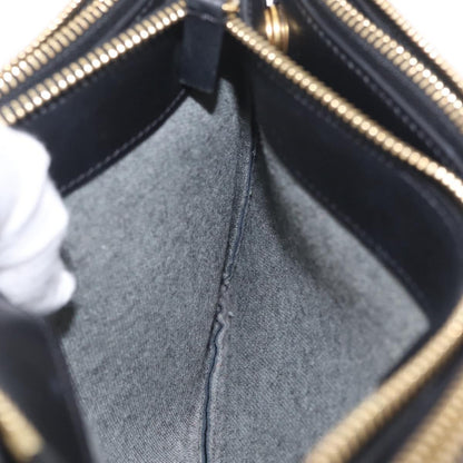 Celine Trio Leather, Black, Leather, Crossbody Bag
