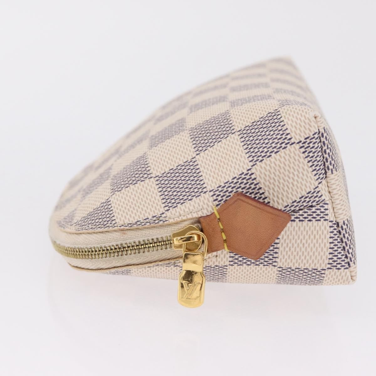 Louis Vuitton Toiletry Pouch Damier, Beige, Canvas, Clutch