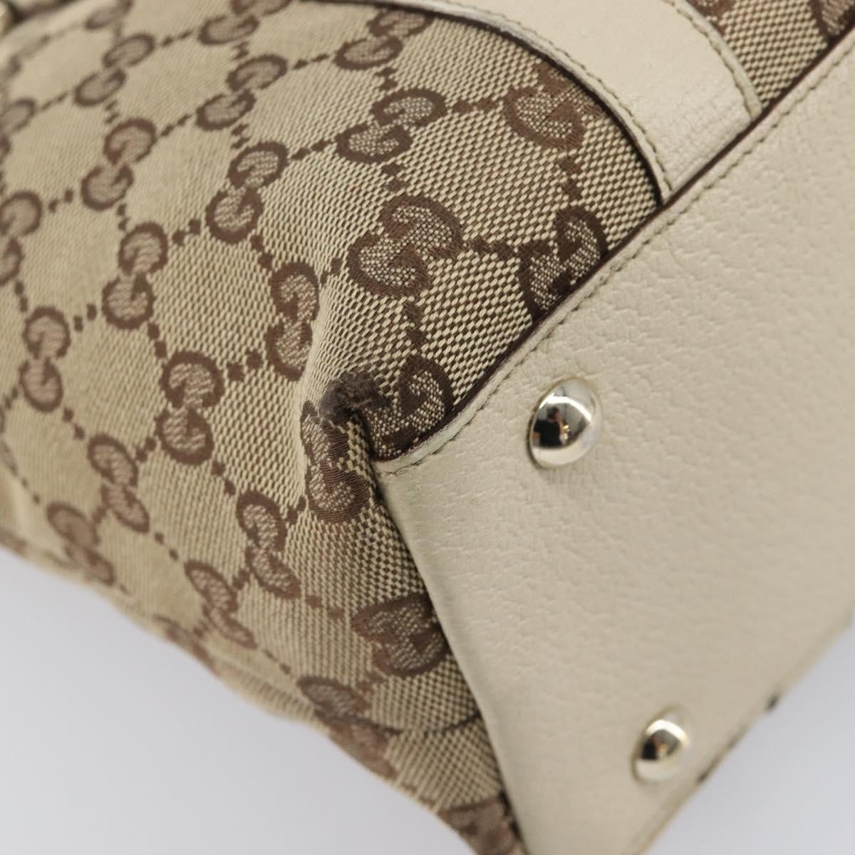 Gucci Abbey Zip Tote GG Canvas and Leather, Beige, Canvas, Handbag