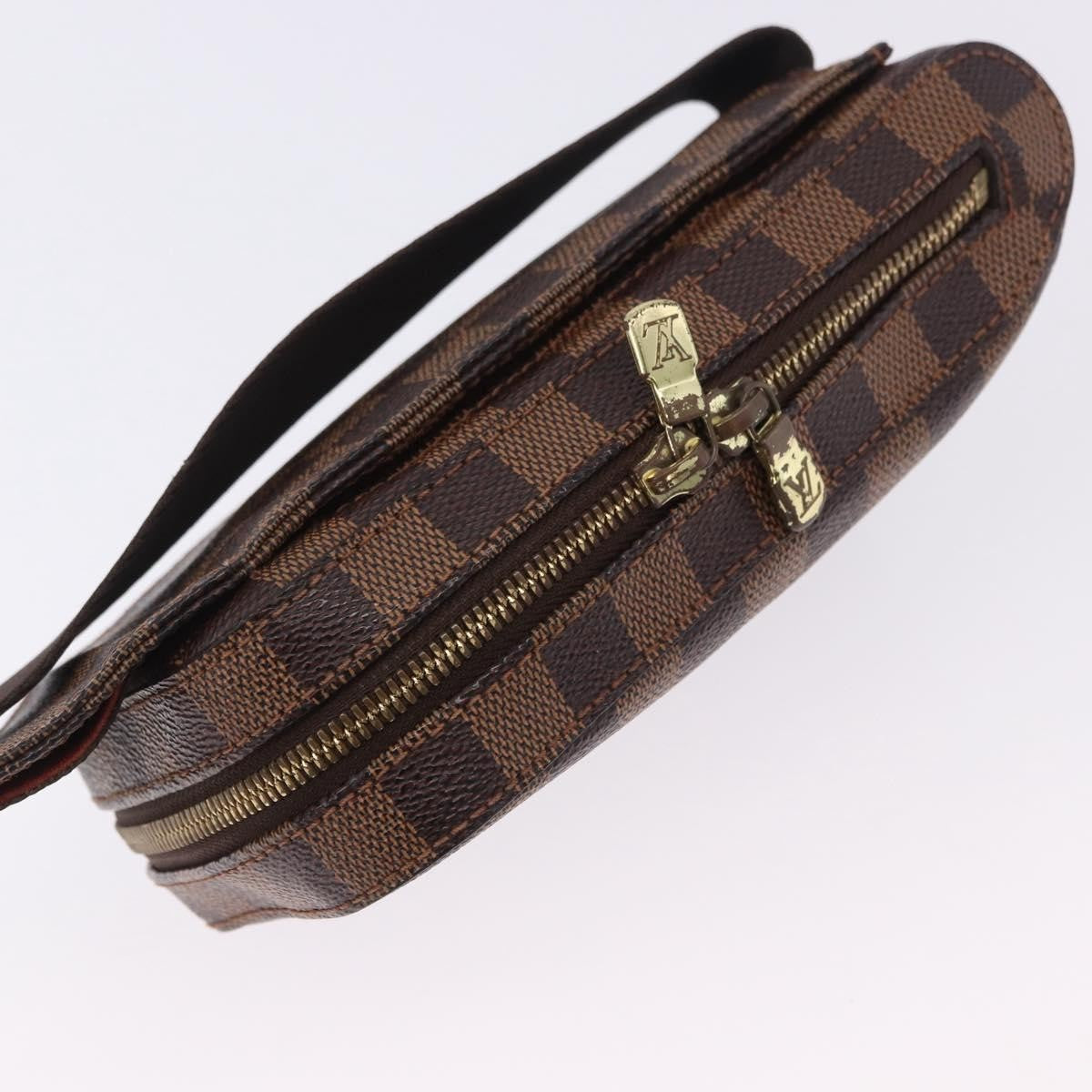 Louis Vuitton Geronimos Damier, Brown, Canvas, Clutch