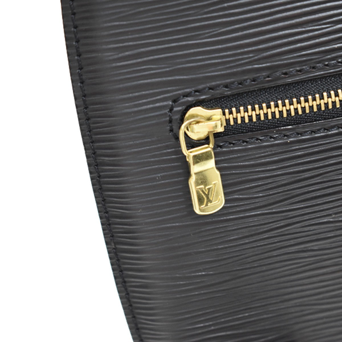 Louis Vuitton Mabillon Epi Leather, Black, Leather, Backpack