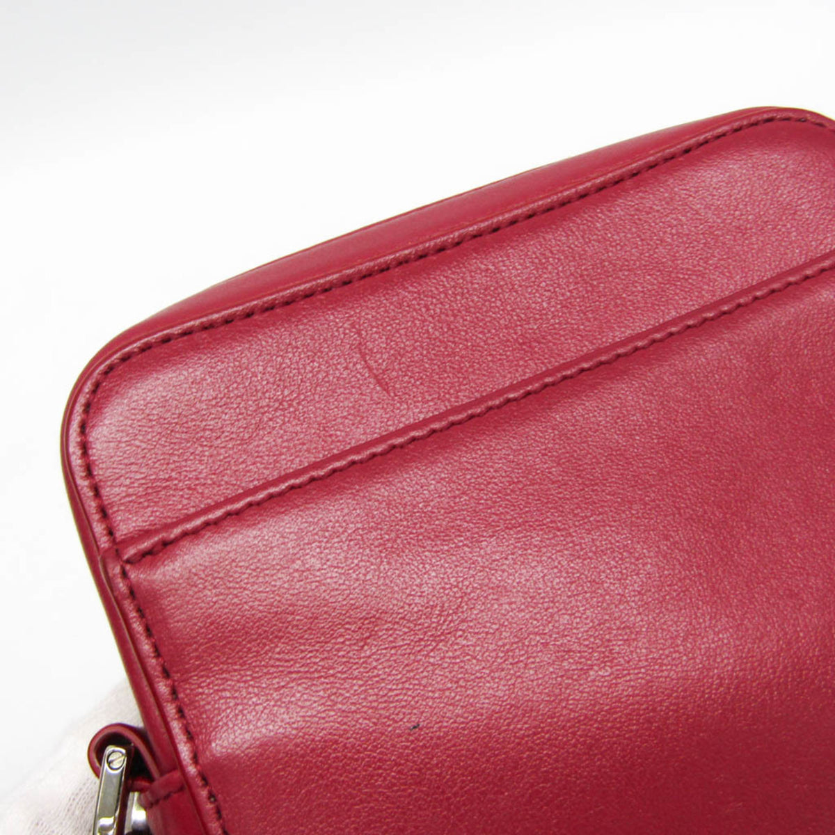 Christian Dior World Tour Zip Messenger Oblique Galaxy Leather, Red, Leather, Clutch