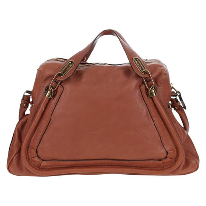 Chloe Paraty Quilted Leather, Brown, Leather, Handbag
