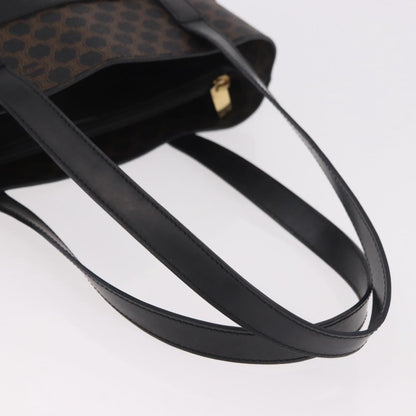 Celine C Macadam Tote PVC leather/ Macadam canvas, Black, Canvas, Shoulder Bag
