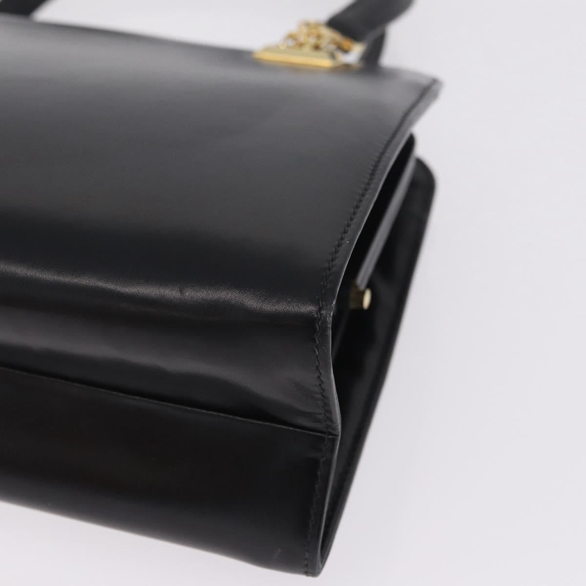 Gucci Vintage Leather, Black, Leather, Tote Bag