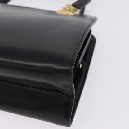 Gucci Vintage Leather, Black, Leather, Tote Bag