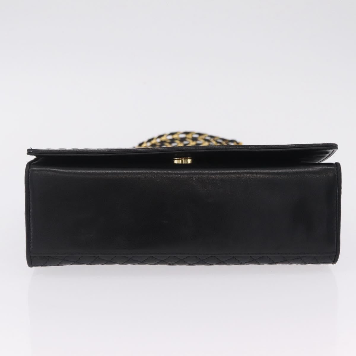Bally Vintage Quilted Leather, Black, Leather, Shoulder Bag