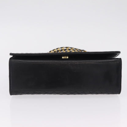 Bally Vintage Quilted Leather, Black, Leather, Shoulder Bag