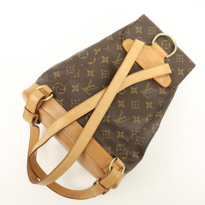 Louis Vuitton Vintage Montsouris Monogram Canvas, Brown, Canvas, Backpack