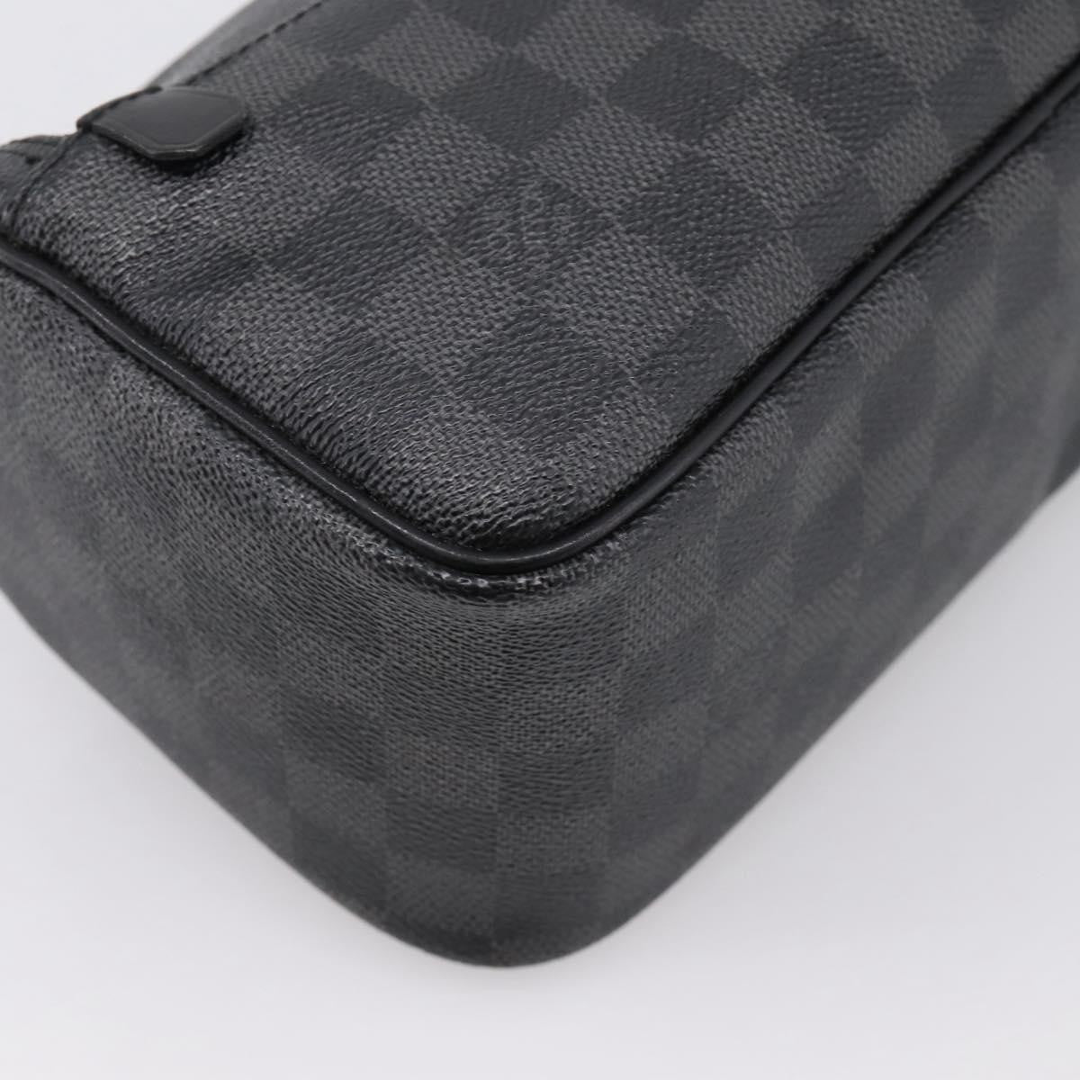 Louis Vuitton Trousse Toilette Damier Canvas, Black, Canvas, Clutch