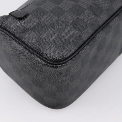 Louis Vuitton Trousse Toilette Damier Canvas, Black, Canvas, Clutch