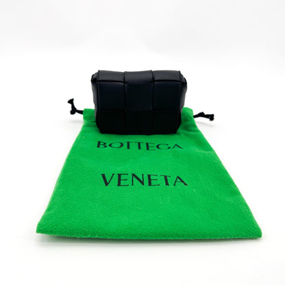 Bottega Veneta Candy Cassette Maxi Intrecciato Leather, Black, Leather, Crossbody Bag