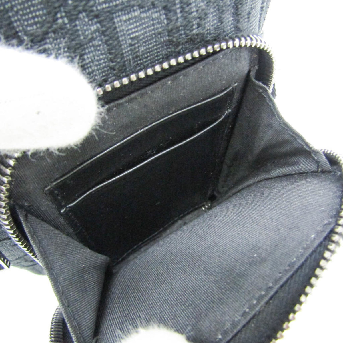 Christian Dior Trotter Oblique Jacquard, Black, Canvas, Shoulder Bag
