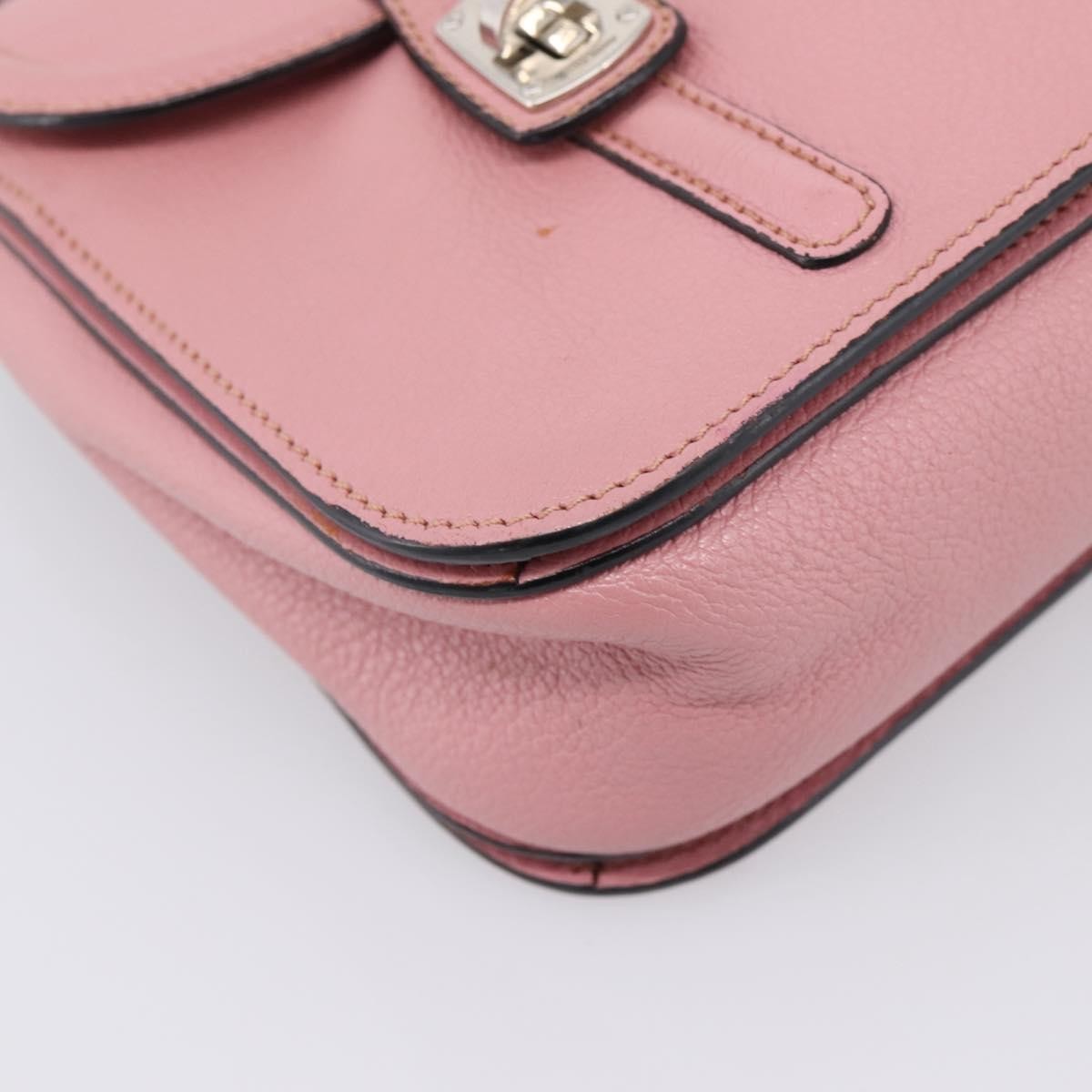 Miu Miu Beau Top Handle Leather, Pink, Leather, Handbag