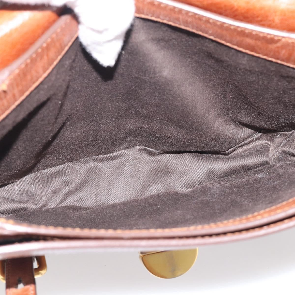 Miu Miu Shoulder Leather, Brown, Leather, Shoulder Bag