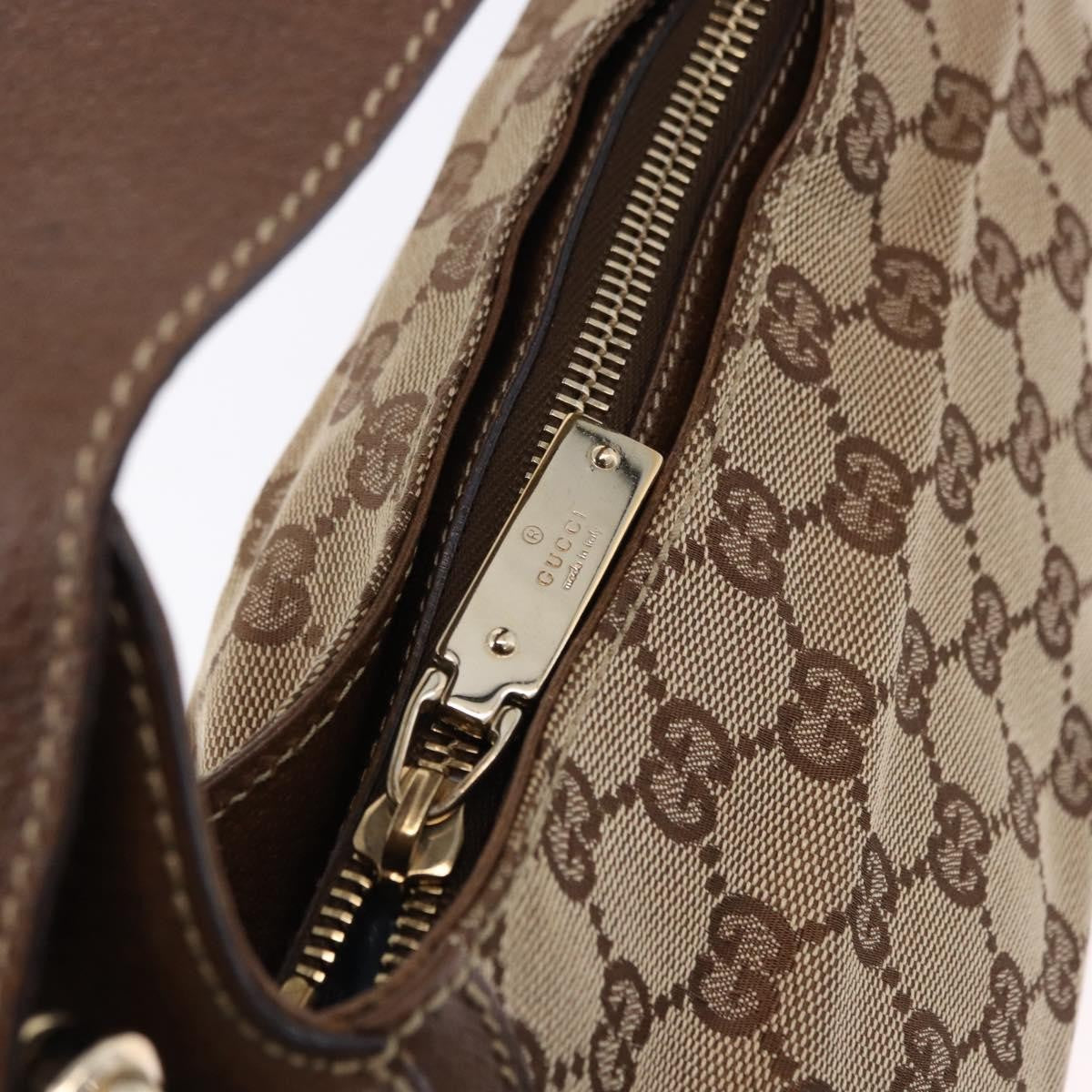 Gucci Horsebit Hobo GG Canvas, Beige, Canvas, Handbag