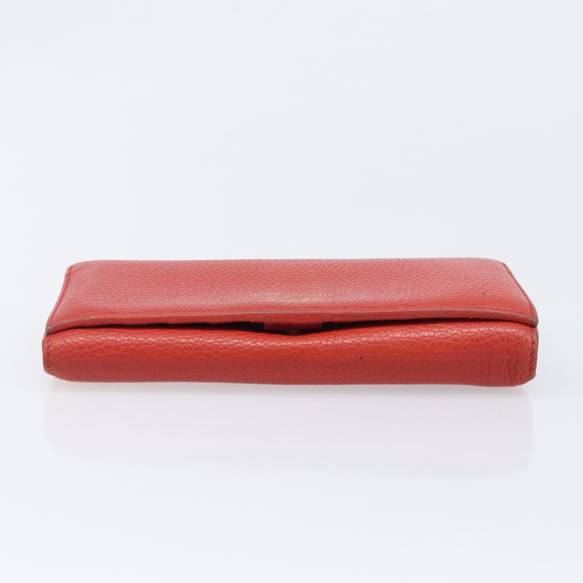 Gucci Swing Wallet on Strap Leather, Red, Leather, Crossbody Bag