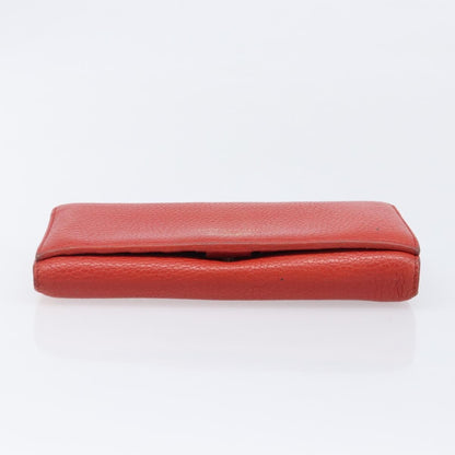 Gucci Swing Wallet on Strap Leather, Red, Leather, Crossbody Bag