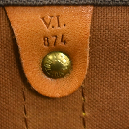 Louis Vuitton Keepall Monogram Canvas, Brown, Canvas, Travel Bag