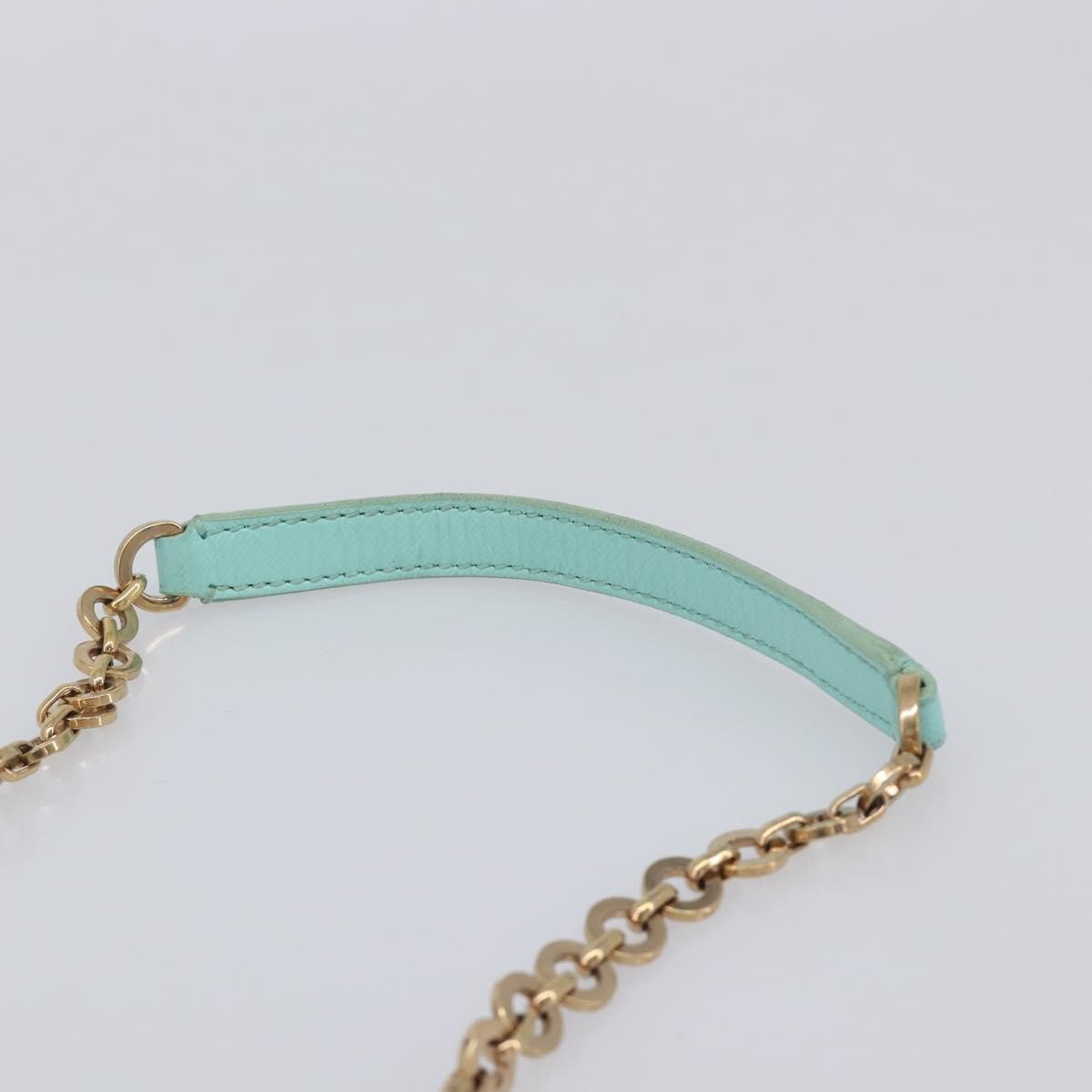 Salvatore Ferragamo Rory Chain Saffiano Leather, Blue, Leather, Shoulder Bag