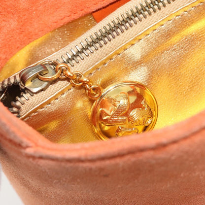 Salvatore Ferragamo Vintage Top handle Suede, Orange, Suede, Handbag