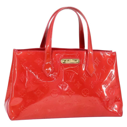 Louis Vuitton Wilshire Monogram Vernis, Pink, Patent Leather, Handbag