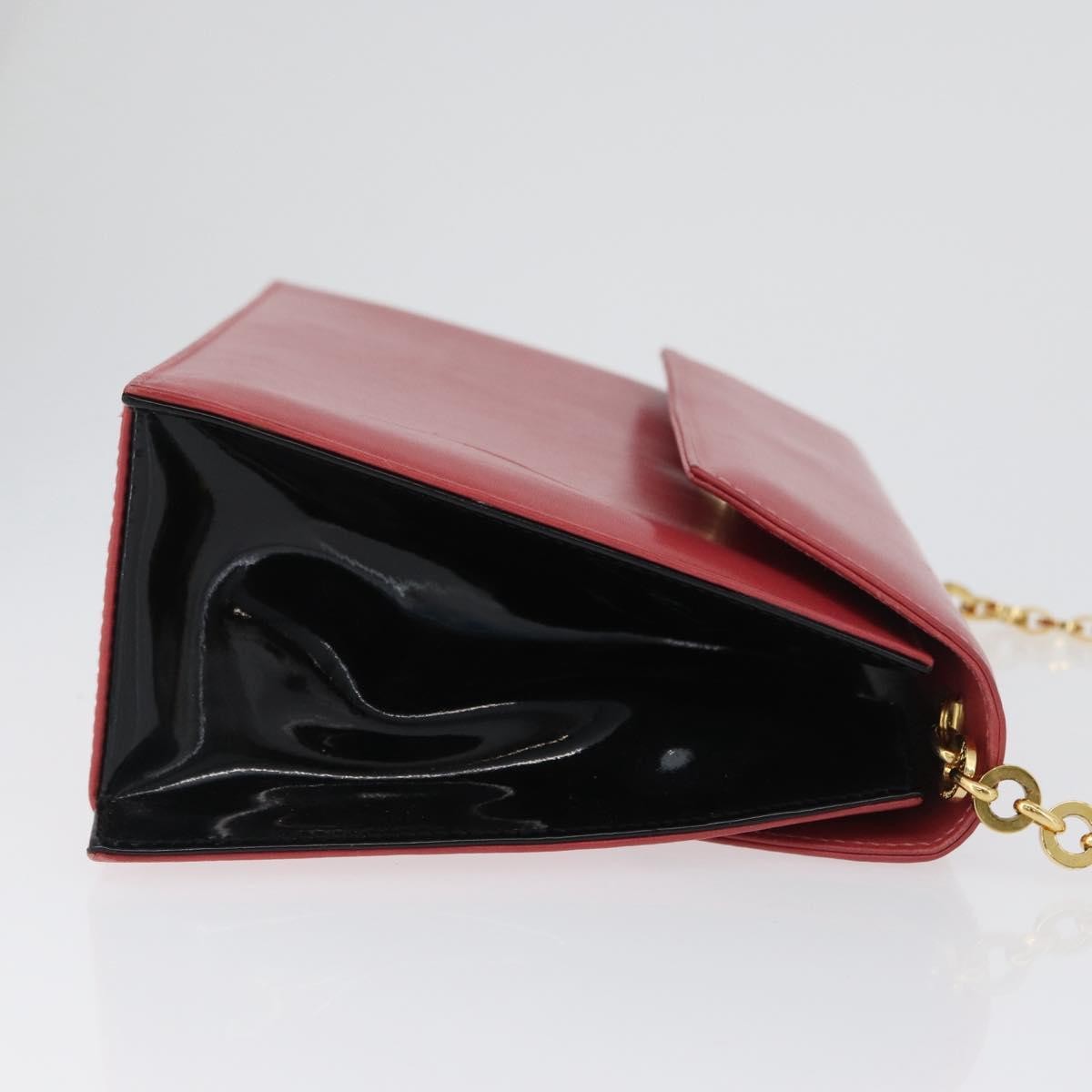 Salvatore Ferragamo Vintage Chain Leather, Pink, Leather, Shoulder Bag