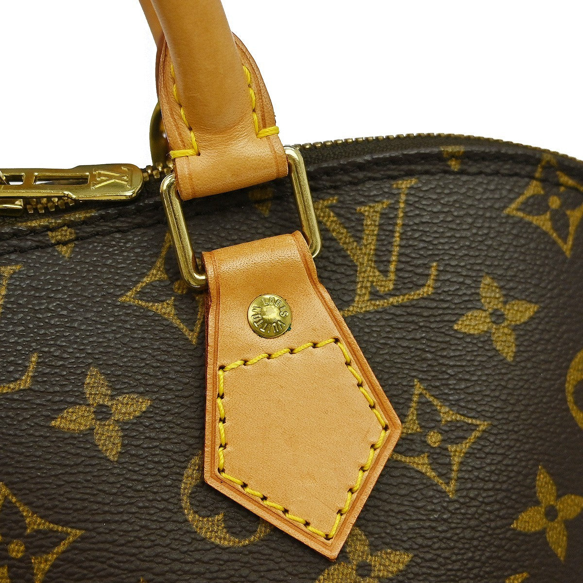 Louis Vuitton Alma Monogram, Brown, Canvas, Handbag