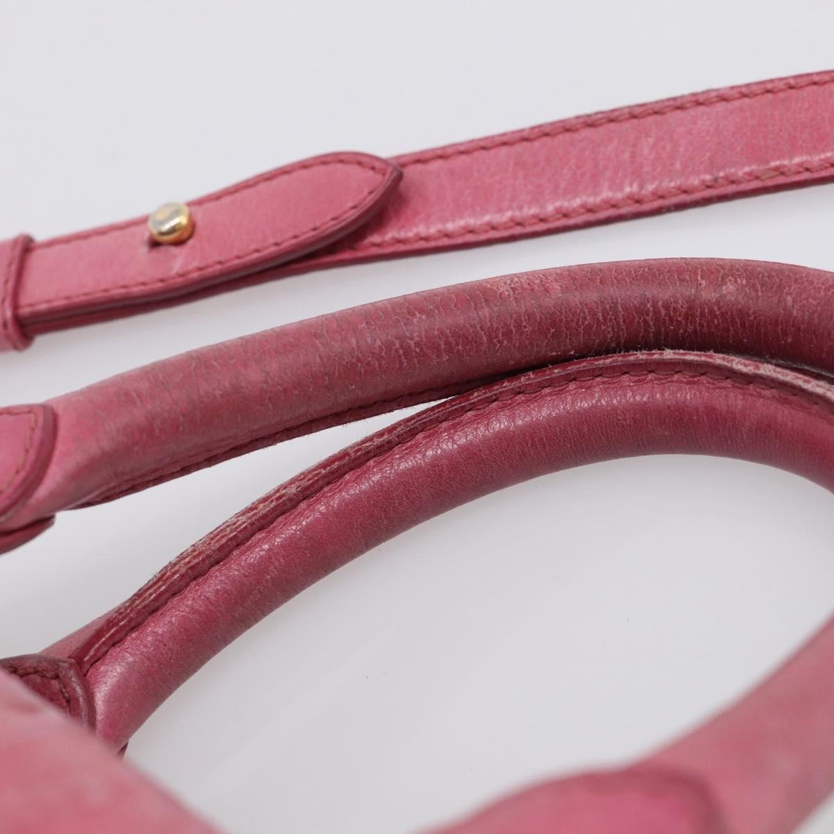 Miu Miu Vitello Lux Leather, Pink, Leather, Handbag