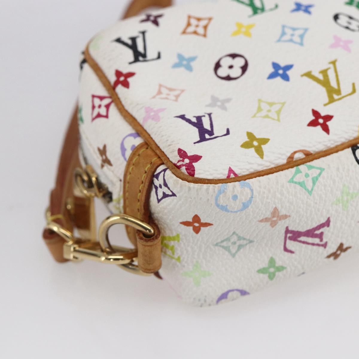 Louis Vuitton Wapity Trousse Monogram Multicolor, White, Canvas, Clutch