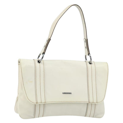 Gucci Vintage Leather, White, Leather, Handbag