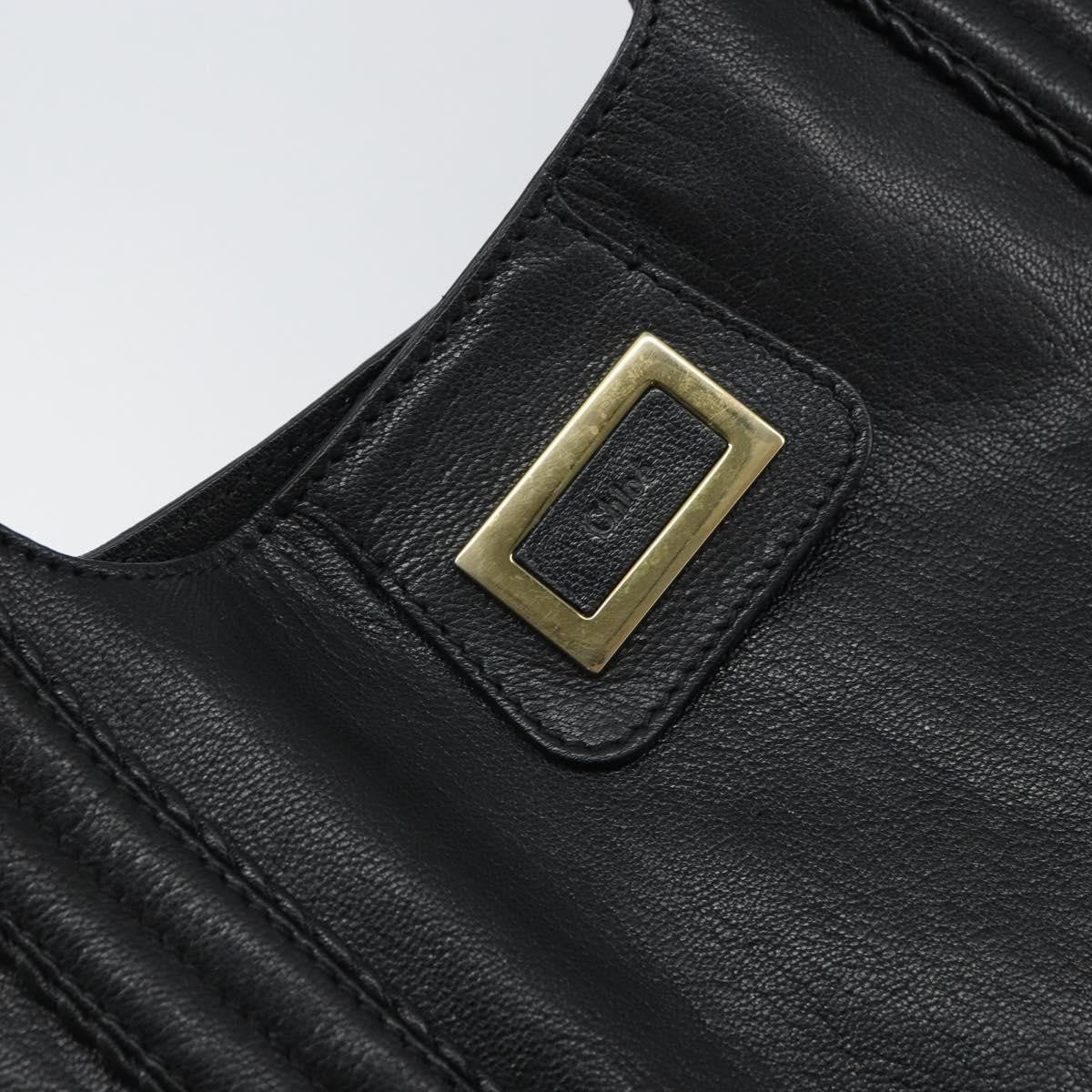 Chloe Irène Leather, Black, Leather, Tote Bag