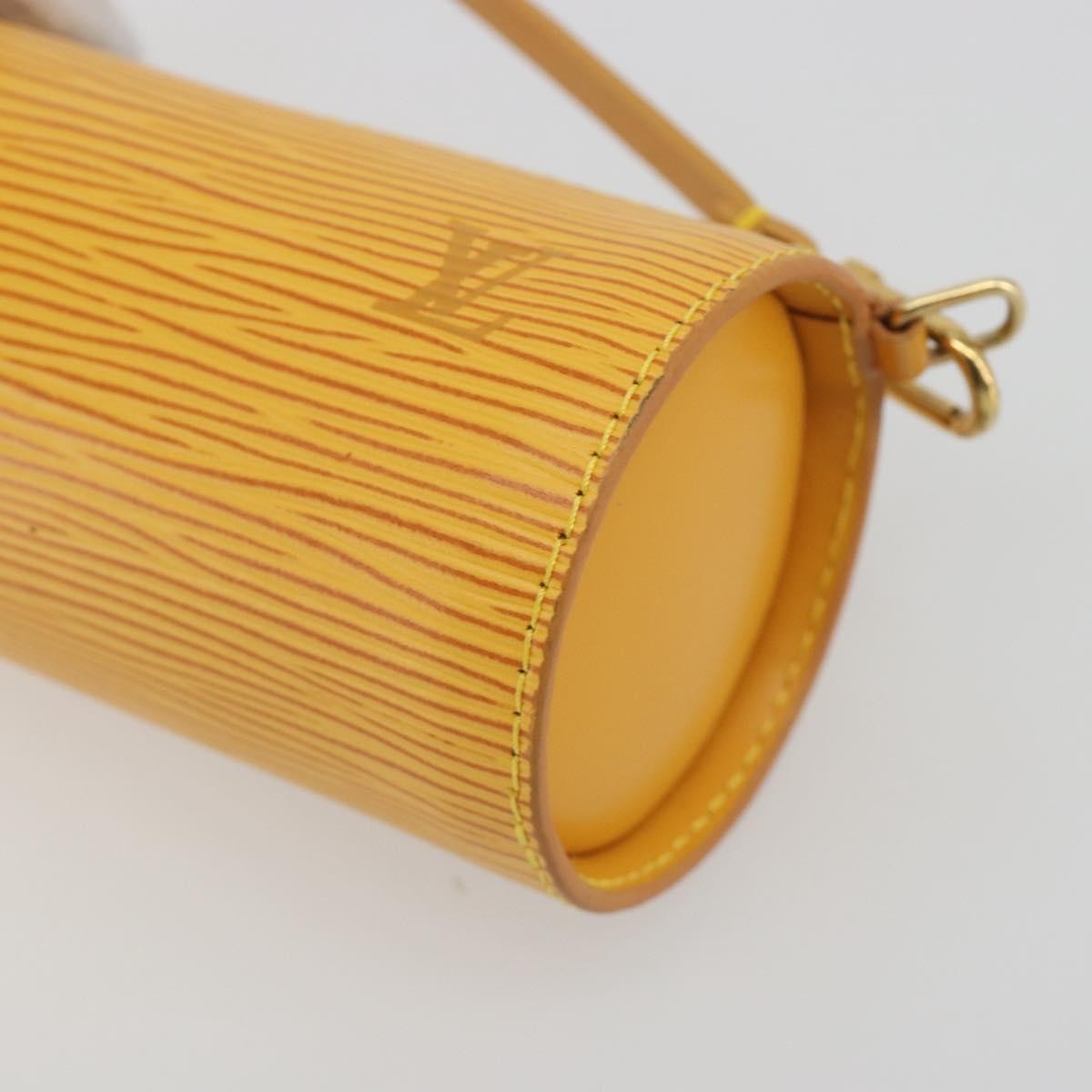 Louis Vuitton Soufflot Pochette Epi Leather, Yellow, Leather, Clutch
