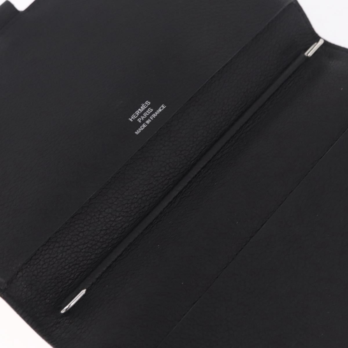 Hermes Vision Agenda Cover Leather, Black, Leather, Briefcase