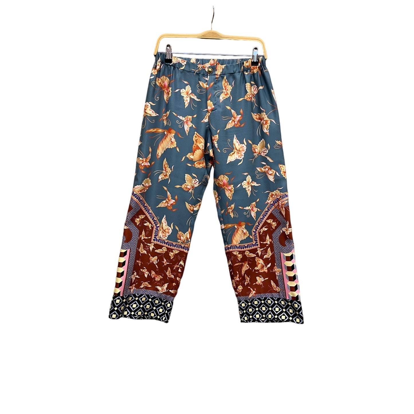 F.R.S. For Restless Sleepers Silk Printed Two-Piece Pant Set