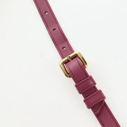 Miu Miu Beau Top Handle Leather, Pink, Leather, Handbag