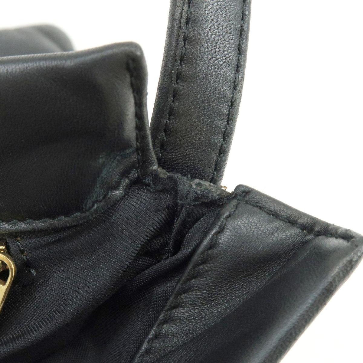 Loewe Vintage Anagram Leather, Black, Leather, Handbag