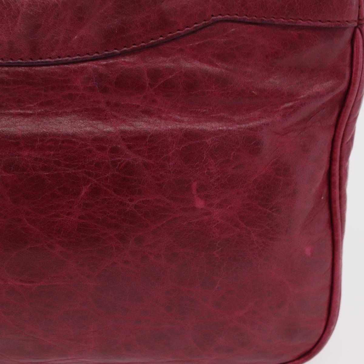 Balenciaga Hip Giant Studs Leather, Red, Leather, Crossbody Bag