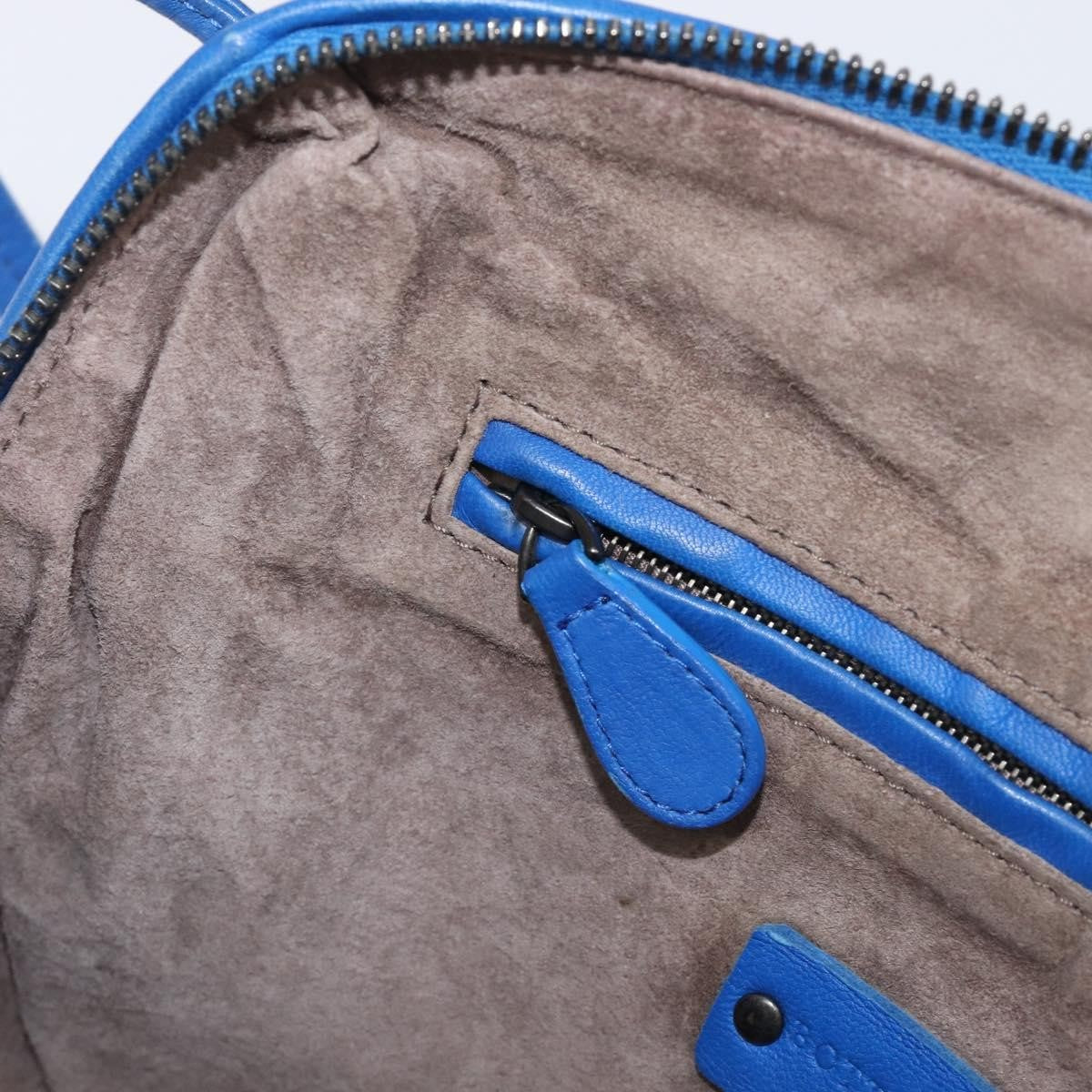Bottega Veneta Nodini Intrecciato Nappa, Blue, Leather, Shoulder Bag